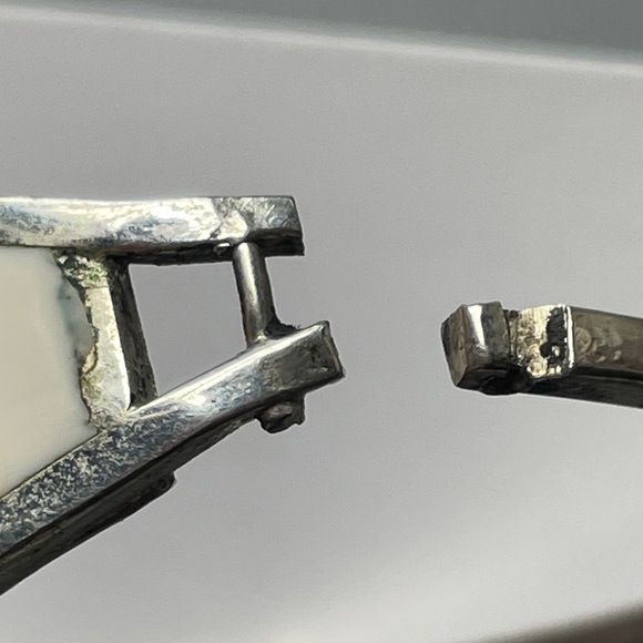 Alpaca .925 Orange/White Bracelet - Picture 3 of 4